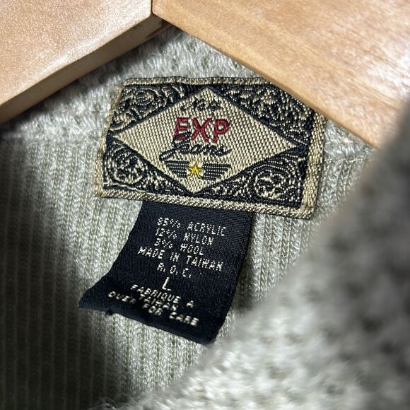 EXP • Women’s Size Large Knit Button Up Sweater • - Picture 3 of 4